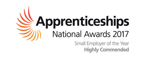 National Highly Commended Small Employer of the Year 2017