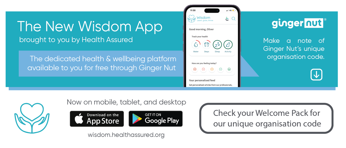 Health Assured and the Wisdom App – Ginger Nut Training