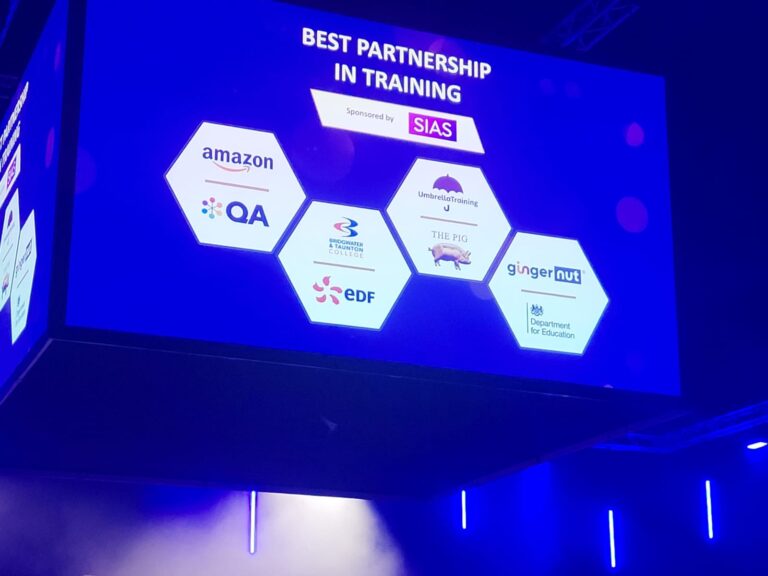 Partnership with the Department for Education team recognised at the Apprenticeship & Training Awards