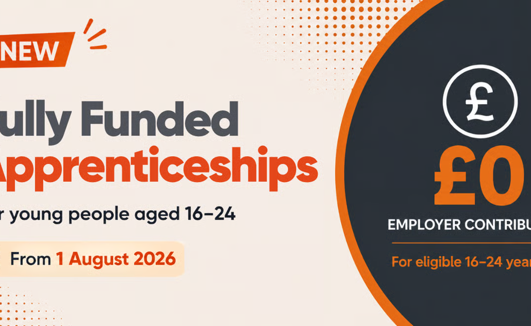 Supporting Young Talent Through Fully Funded Apprenticeship Training from August 2026